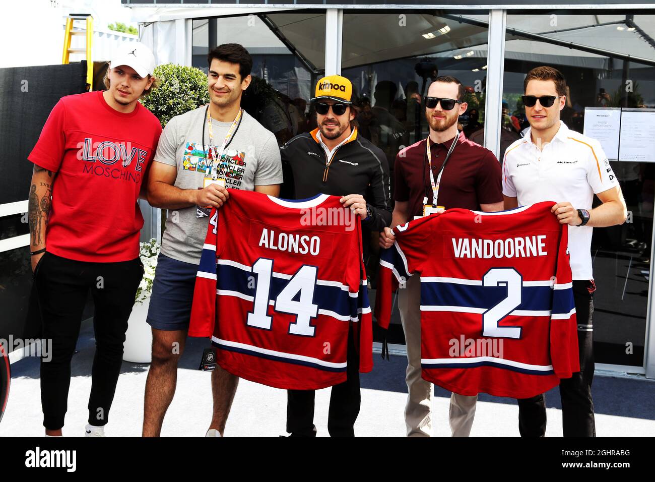 (L to R): Nikita Scherbak (RUS) Montreal Canadiens NHL Ice Hockey ...