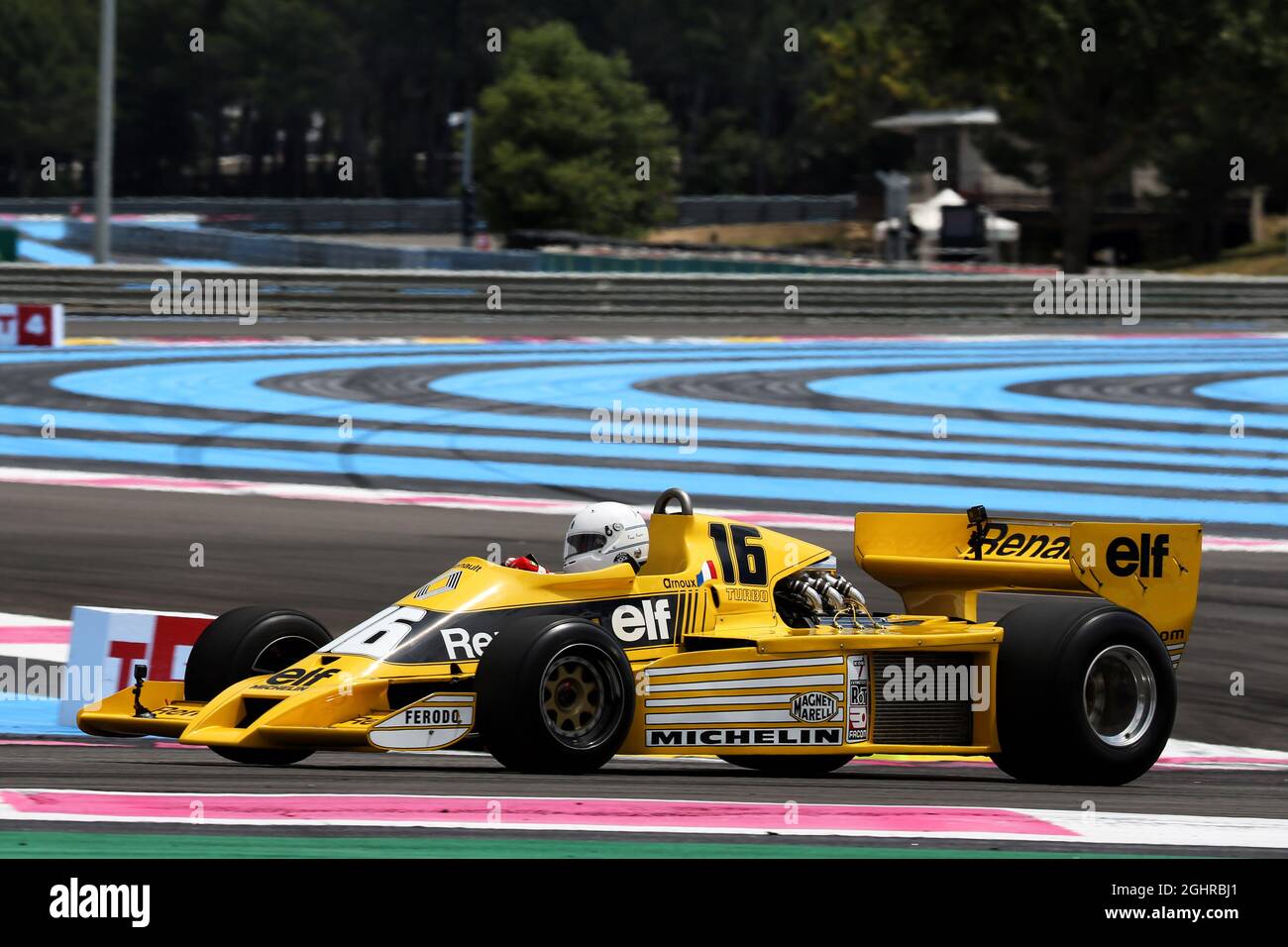 Photo Dédicacée René Arnoux – F1 – Grand Prix 1982 Paul Ricard (Signée, Très Bon état)