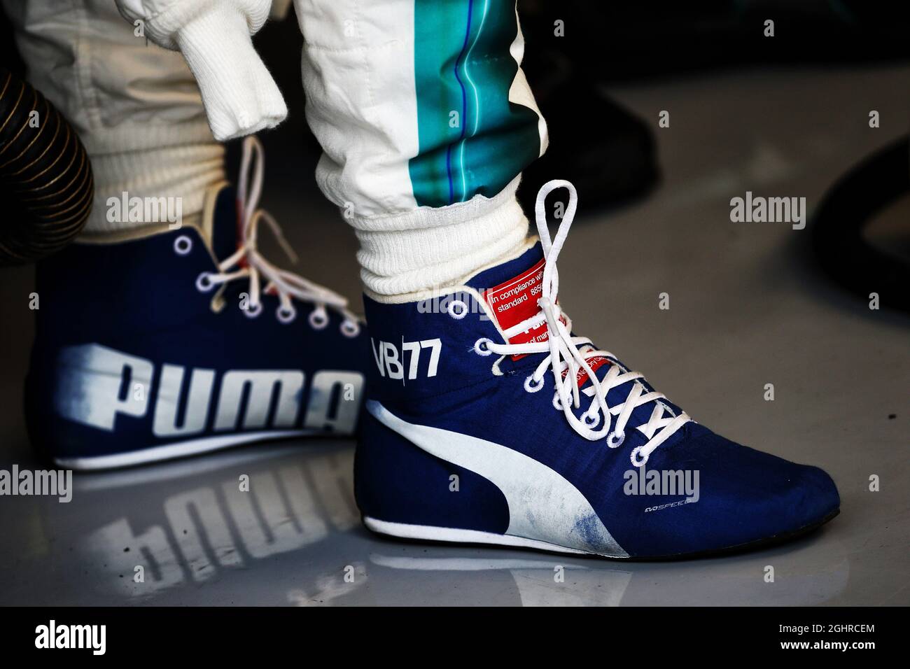 Valtteri Bottas (FIN) Mercedes AMG F1 - Puma Racing Boots. 29.06.2018.  Formula 1 World Championship, Rd 9, Austrian Grand Prix, Spielberg,  Austria, Practice Day. Photo credit should read: XPB/Press Association  Images Stock Photo - Alamy