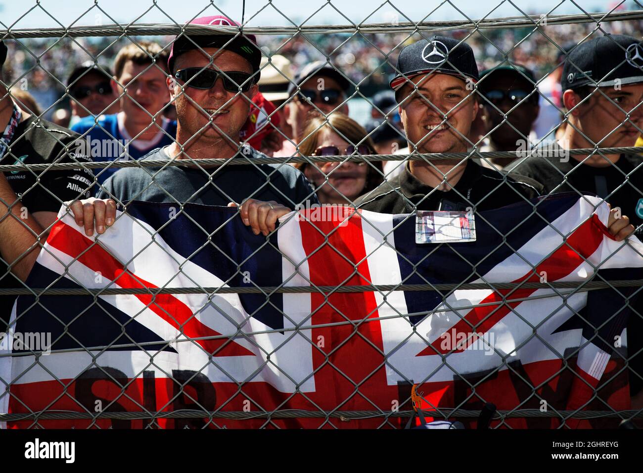 Fans.  08.07.2018. Formula 1 World Championship, Rd 10, British Grand Prix, Silverstone, England, Race Day.  Photo credit should read: XPB/Press Association Images. Stock Photo