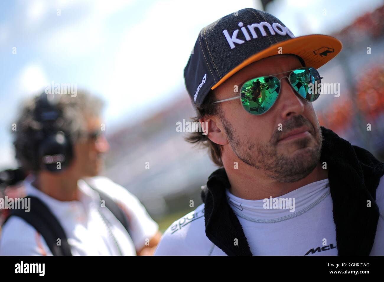 Fernando Alonso (ESP) McLaren on the grid. 29.07.2018. Formula 1 World ...