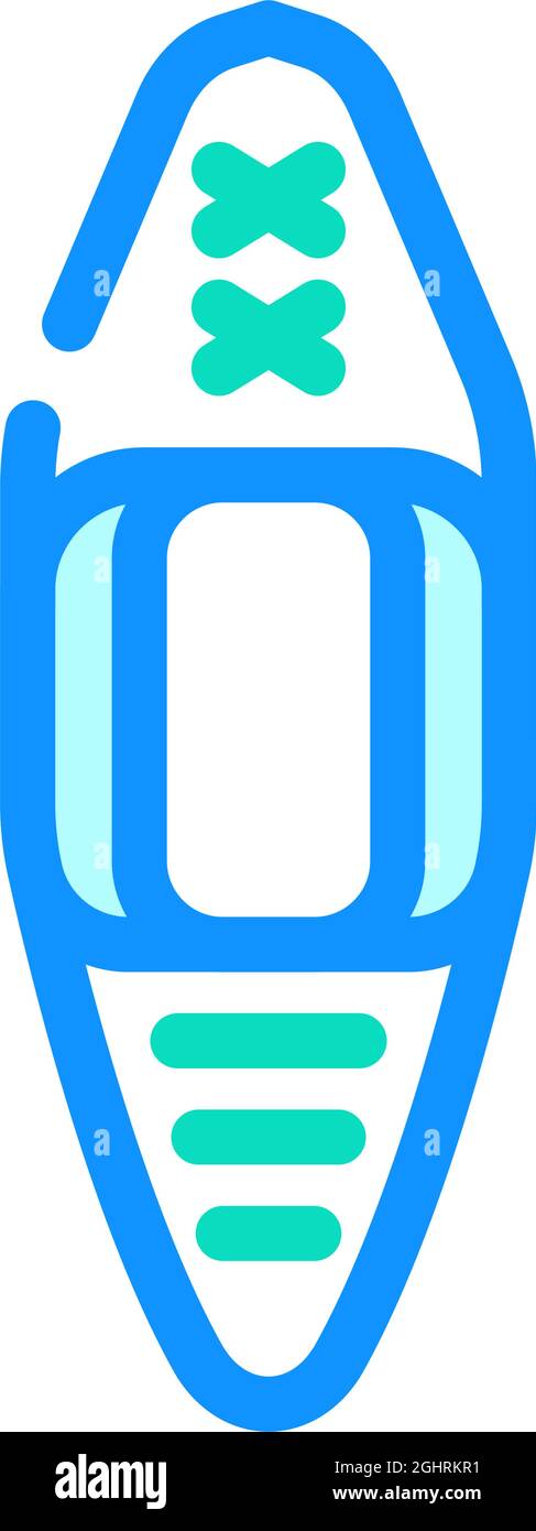 kayak water sport color icon vector illustration Stock Vector Image ...