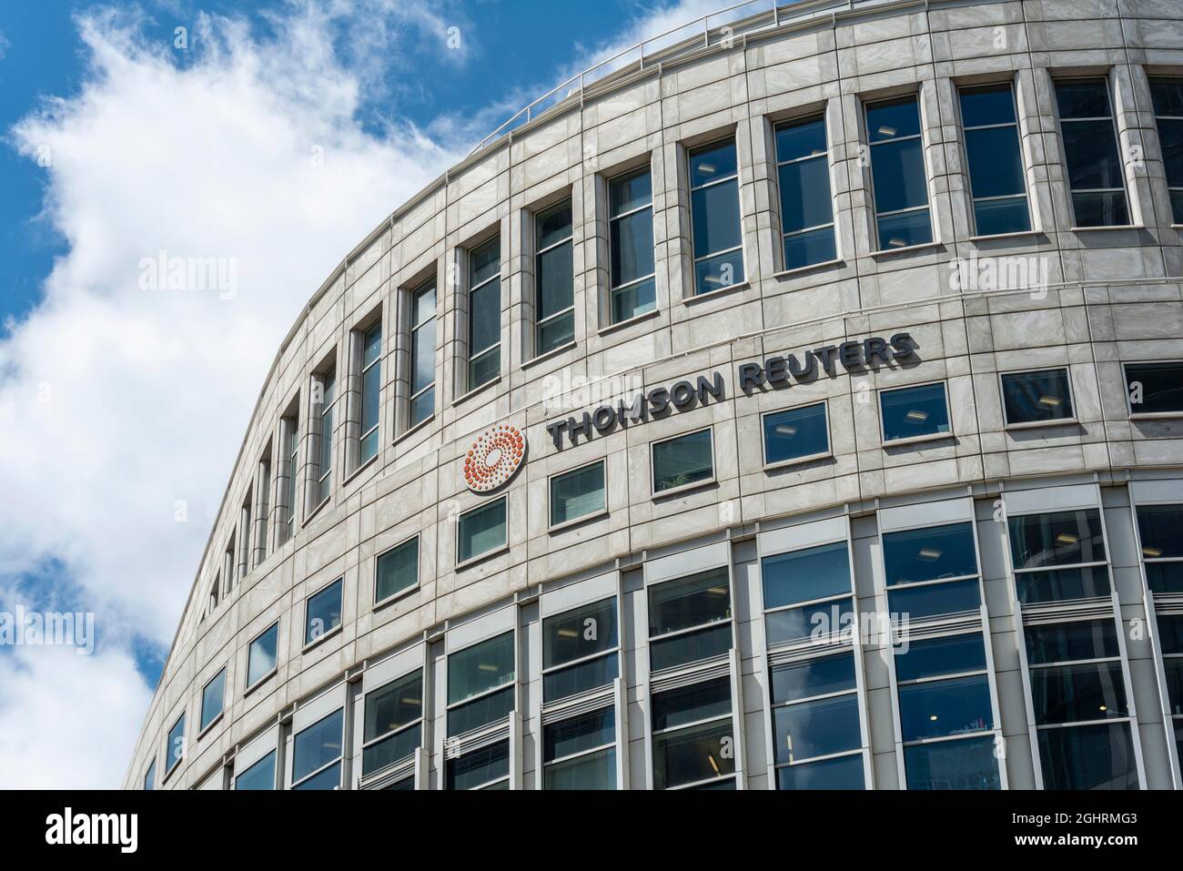 Thomson Reuters Building, One Canada Square, Canary Wharf, London, England, United Kingdom Stock Photo