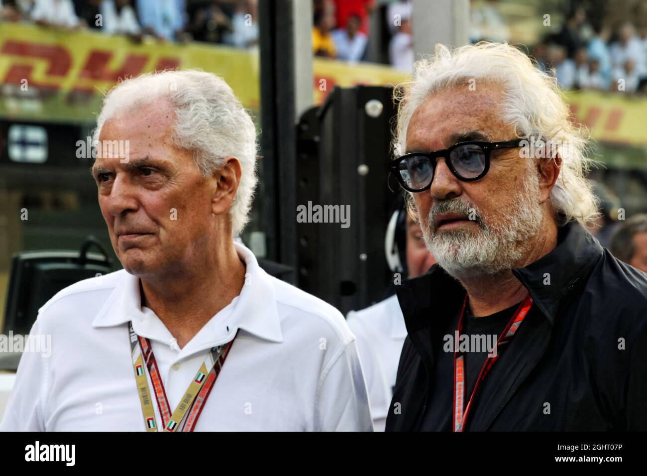 L to R Marco Tronchetti Provera ITA Pirelli Chairman with