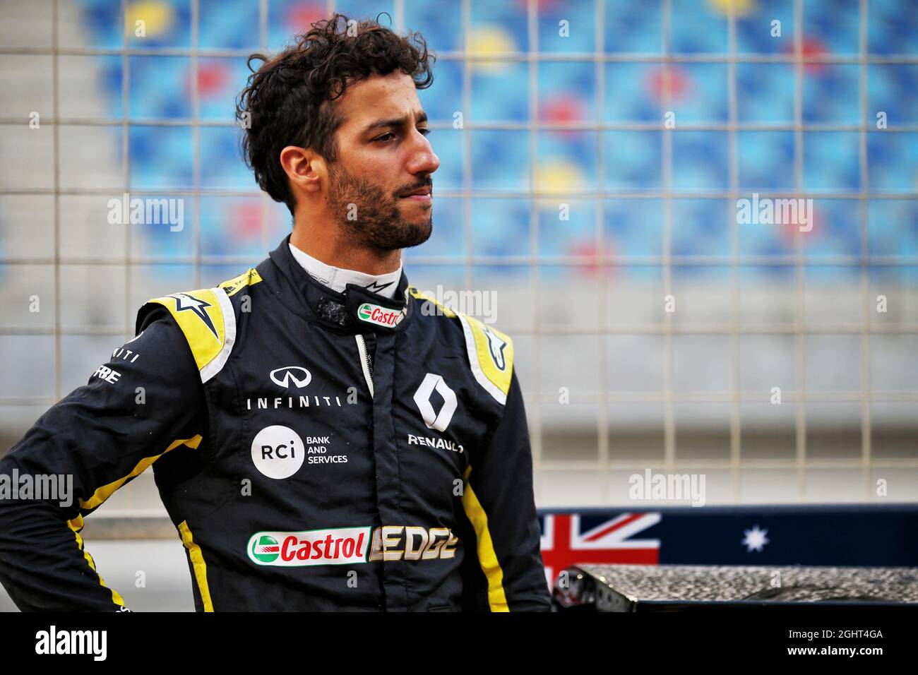 Daniel Ricciardo (AUS) Renault F1 Team.  02.04.2019. Formula One Testing, Sakhir, Bahrain, Tueday.  Photo credit should read: XPB/Press Association Images. Stock Photo