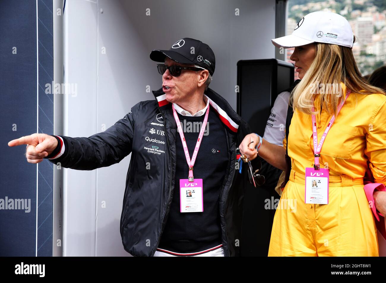 L to R): Tommy Hilfiger (USA) with Dee Hilfiger (USA). 26.05.2019. Formula 1  World Championship, Rd 6, Monaco Grand Prix, Monte Carlo, Monaco, Race Day.  Photo credit should read: XPB/Press Association Images