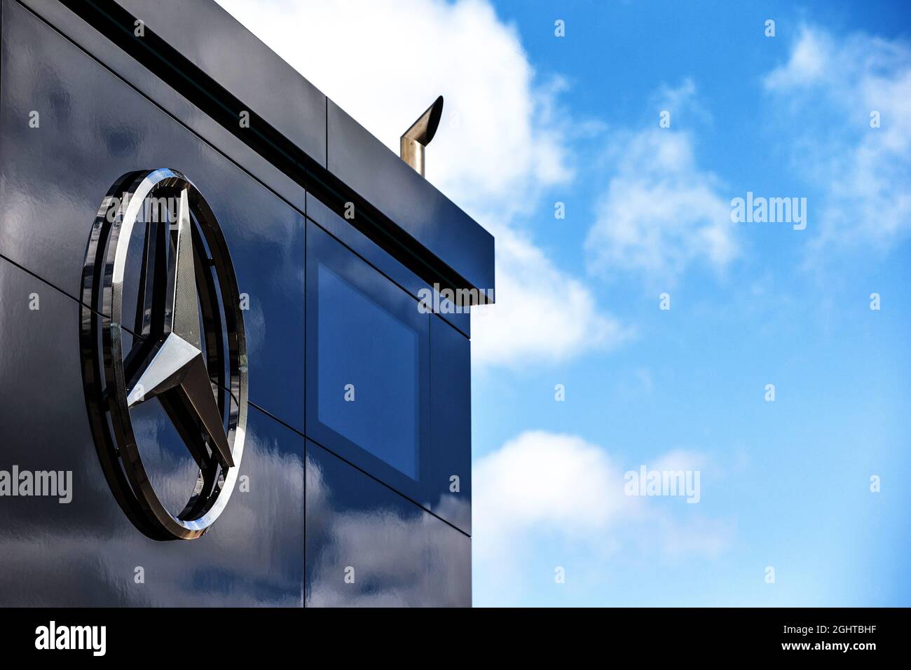 Mercedes AMG F1 motorhome. 11.07.2019. Formula 1 World Championship, Rd 10, British Grand Prix