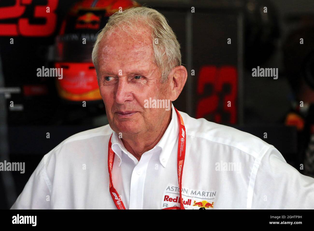 Dr Helmut Marko (AUT) Red Bull Motorsport Consultant.  30.08.2019. Formula 1 World Championship, Rd 13, Belgian Grand Prix, Spa Francorchamps, Belgium, Practice Day.  Photo credit should read: XPB/Press Association Images. Stock Photo