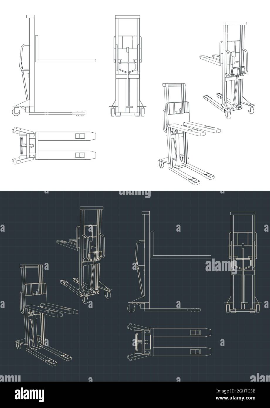 Lift stackers Stock Vector Images Alamy