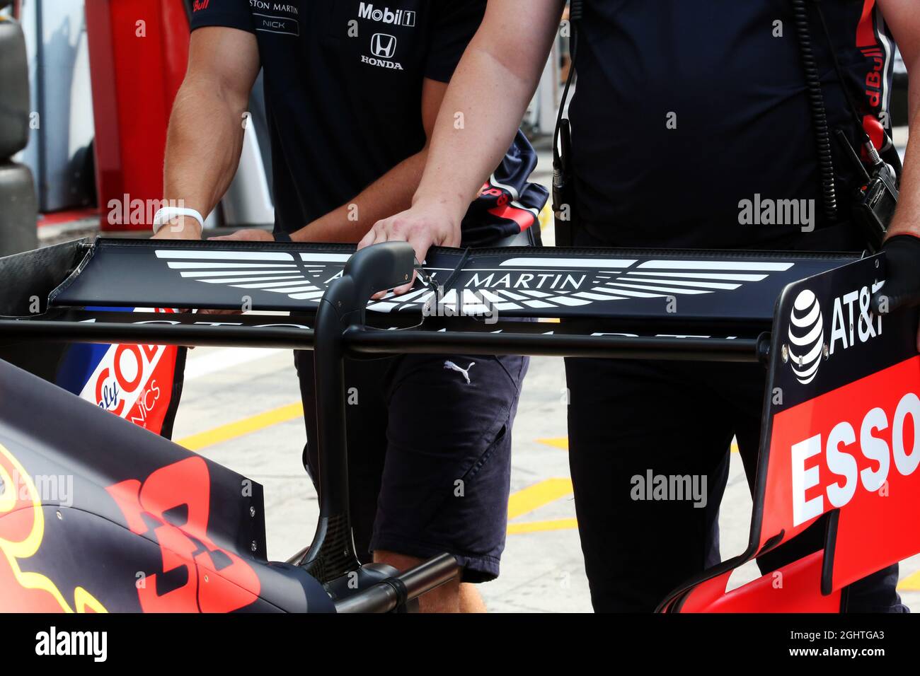 Red Bull Racing RB15 with low downforce rear wing. 05.09.2019. Formula ...