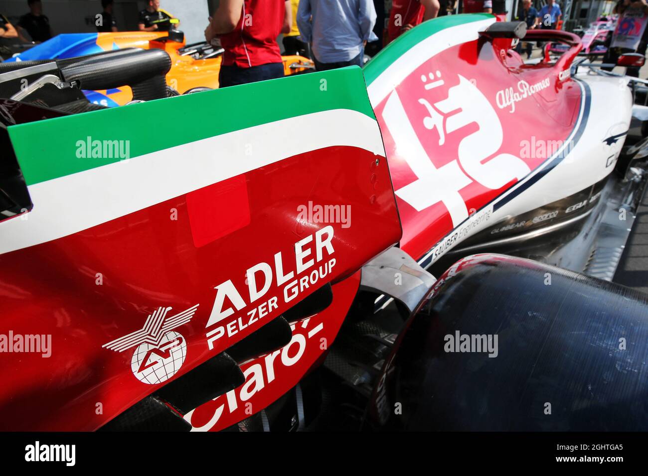 Alfa Romeo Racing C38 with Italian themed livery detail. 05.09