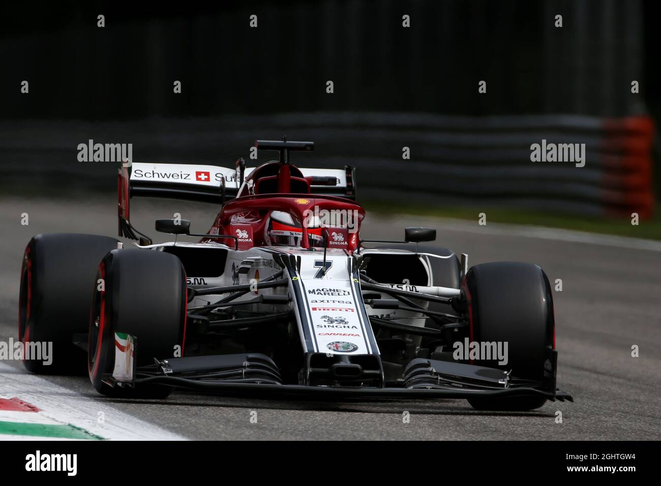 Alfa Romeo Racing C38 with Italian themed livery detail. 05.09