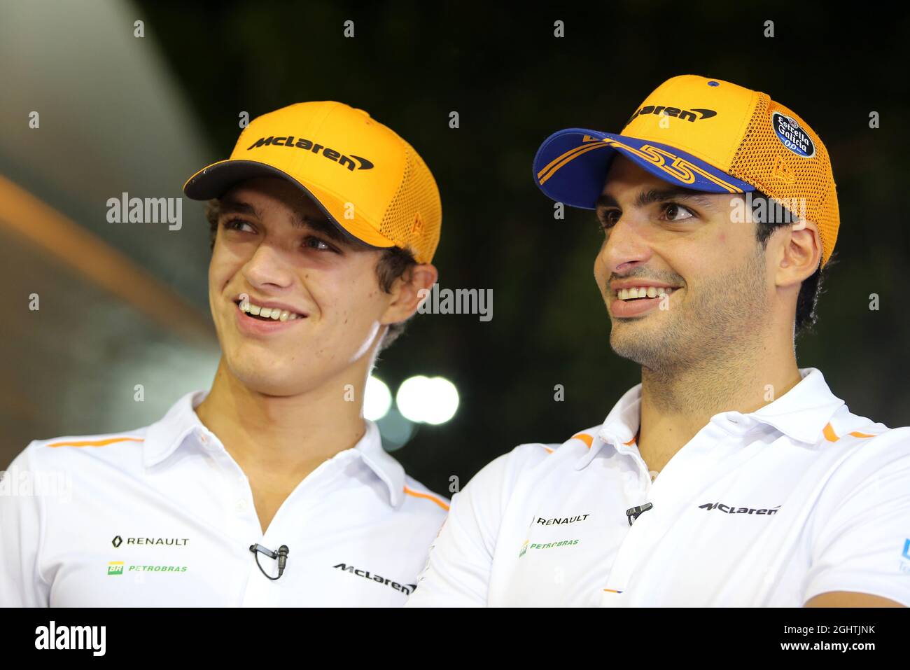 Singapore gp carlos sainz lando norris hi-res stock photography and
