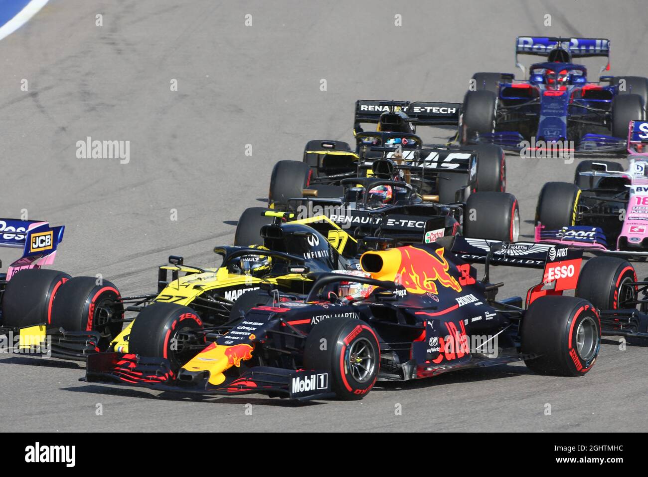Renault f1 team rs19 max verstappen hi-res stock photography and images ...