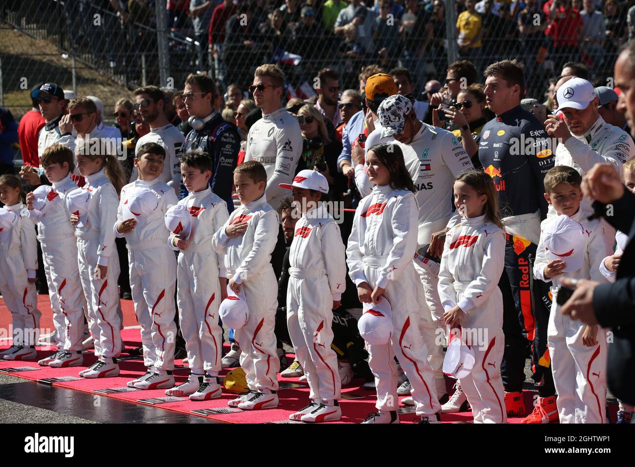 Dallas Cowboys Cheerleaders on the grid. 03.11.2019. Formula 1 World  Championship, Rd 19, United States Grand Prix, Austin, Texas, USA, Race  Day. Photo credit should read: XPB/Press Association Images Stock Photo -  Alamy