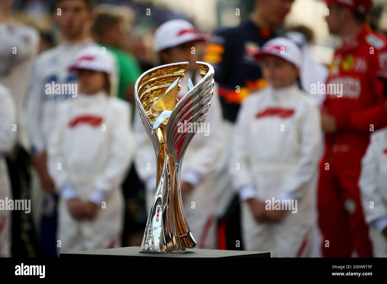 Abu dhabi grand prix trophy hi-res stock photography and images