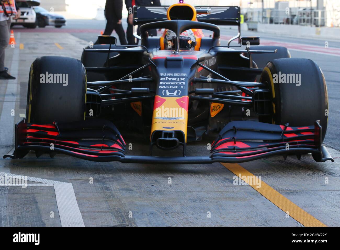 Red Bull Racing RB16 front wing. 19.02.2020. Formula One Testing, Day One,  Barcelona, Spain. Wednesday. Photo credit should read: XPB/Press  Association Images Stock Photo - Alamy