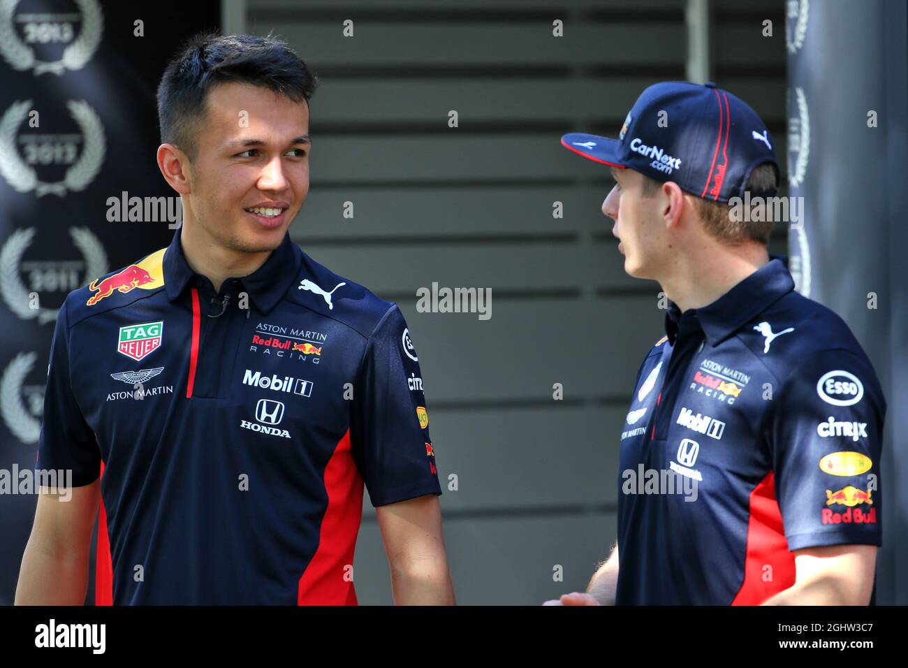 Red bull racing team mate max verstappen hi res stock photography