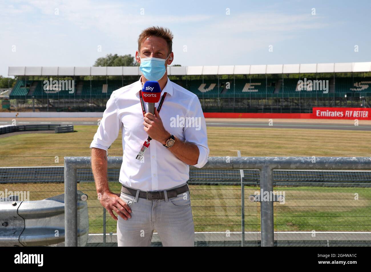 Jenson Button (GBR) Sky Sports F1 Presenter. 08.08.2020