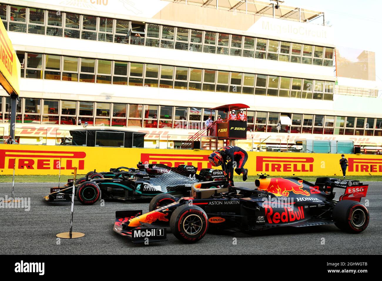 Winner's trophy on the grid. 12.09.2021. Formula 1 World Championship, Rd  14, Italian Grand Prix, Monza, Italy, Race Day. Photo credit should read:  XPB/Press Association Images Stock Photo - Alamy