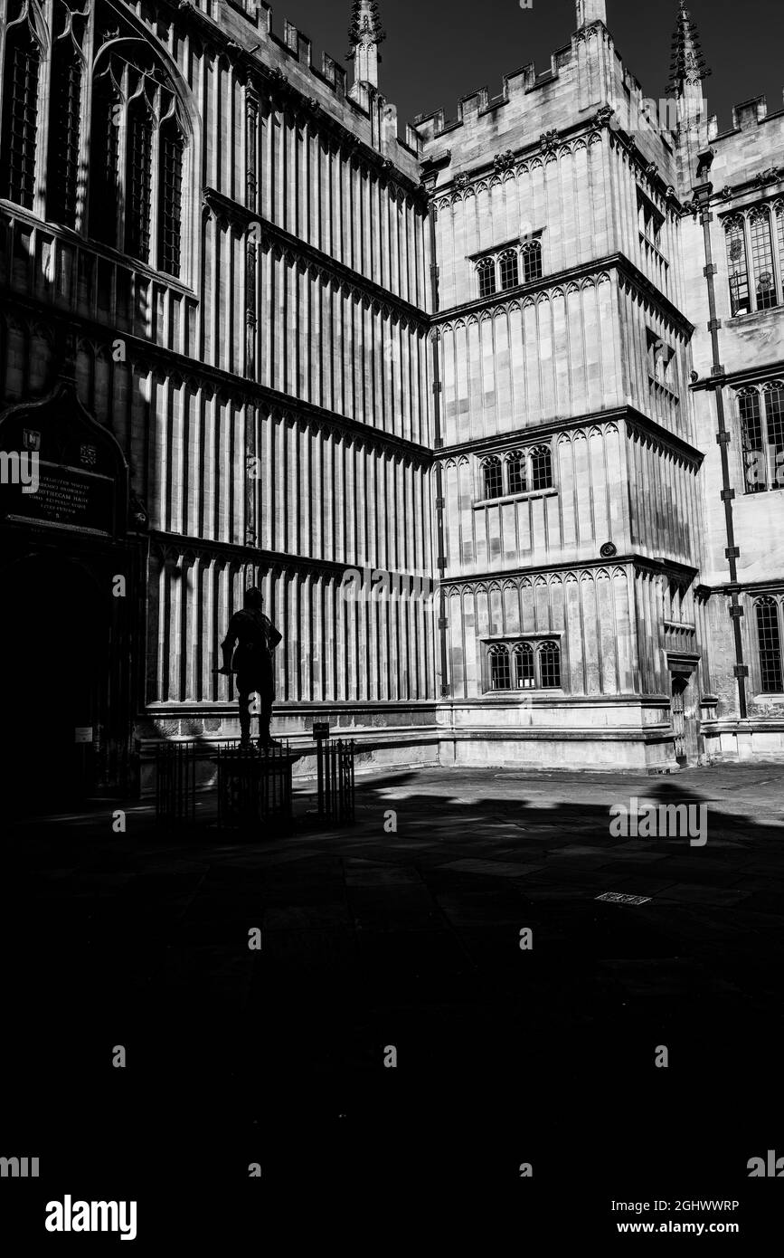 Bodleian library at oxford university Black and White Stock Photos ...
