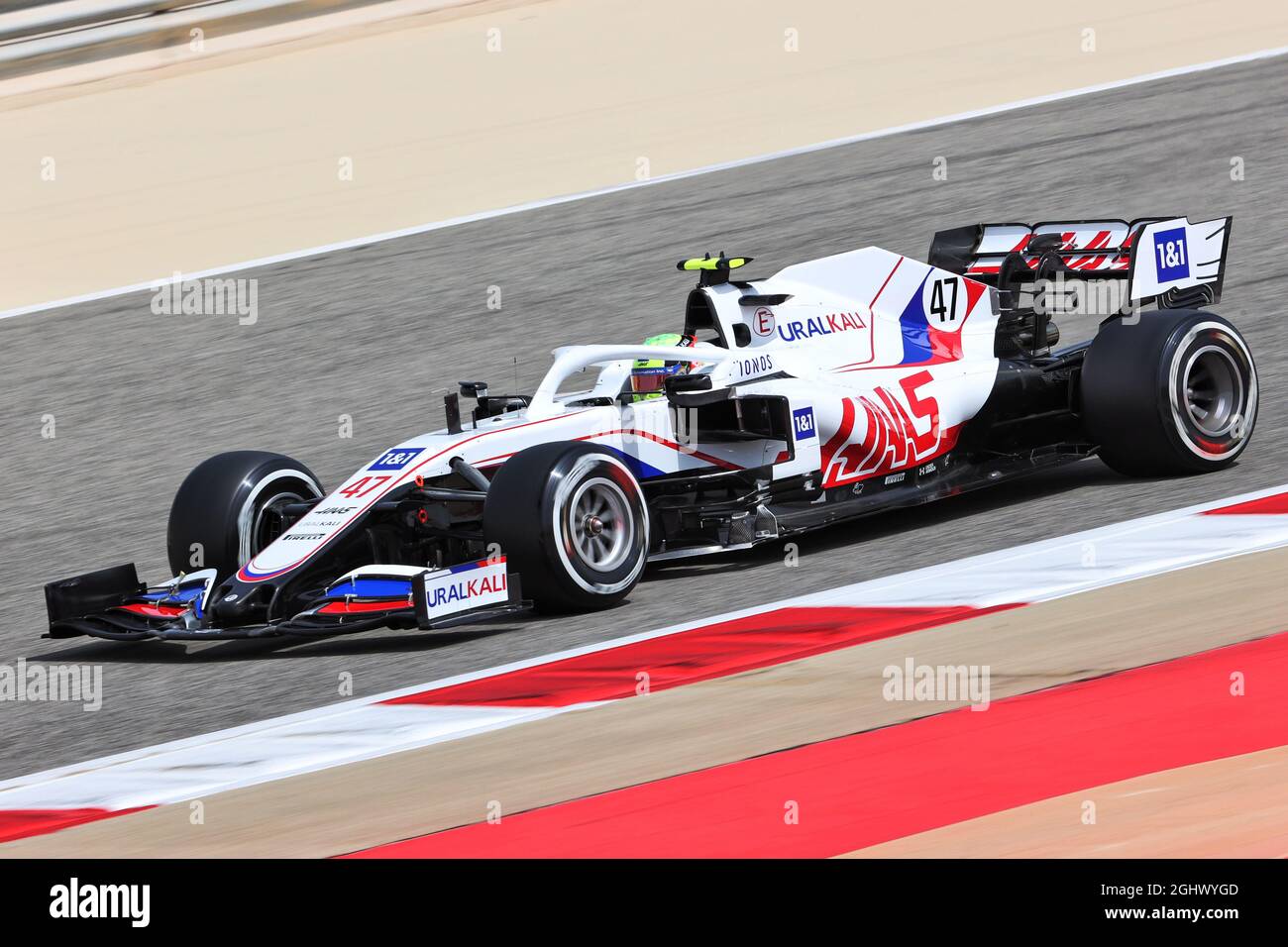 Mick Schumacher (GER) Haas VF-21. 12.03.2021. Formula 1 Testing, Sakhir,  Bahrain, Day One. Photo credit should read: XPB/Press Association Images  Stock Photo - Alamy