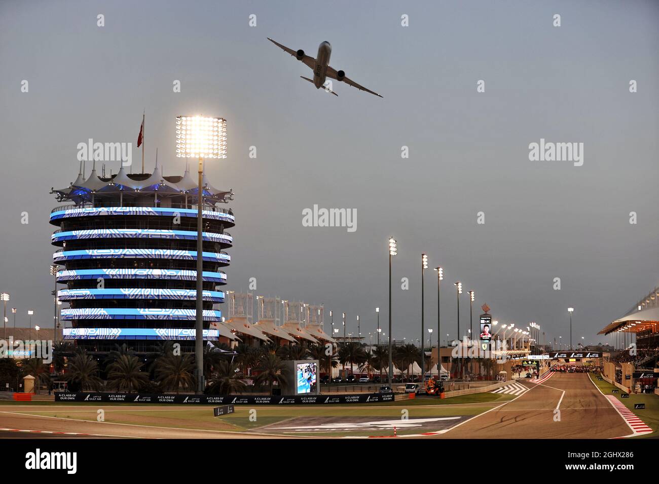 Bahrain Racing Grid Grid atmosphere - air display. 28.03.2021. Formula 1 World Championship ...