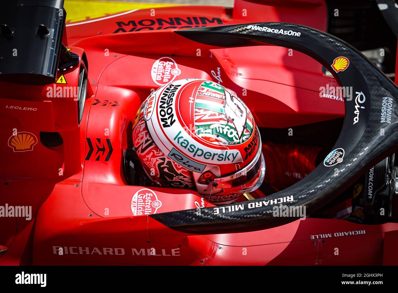 Charles Leclerc (MON) Ferrari SF-21.  17.04.2021. Formula 1 World Championship, Rd 2, Emilia Romagna Grand Prix, Imola, Italy, Qualifying Day.  Photo credit should read: XPB/Press Association Images. Stock Photo