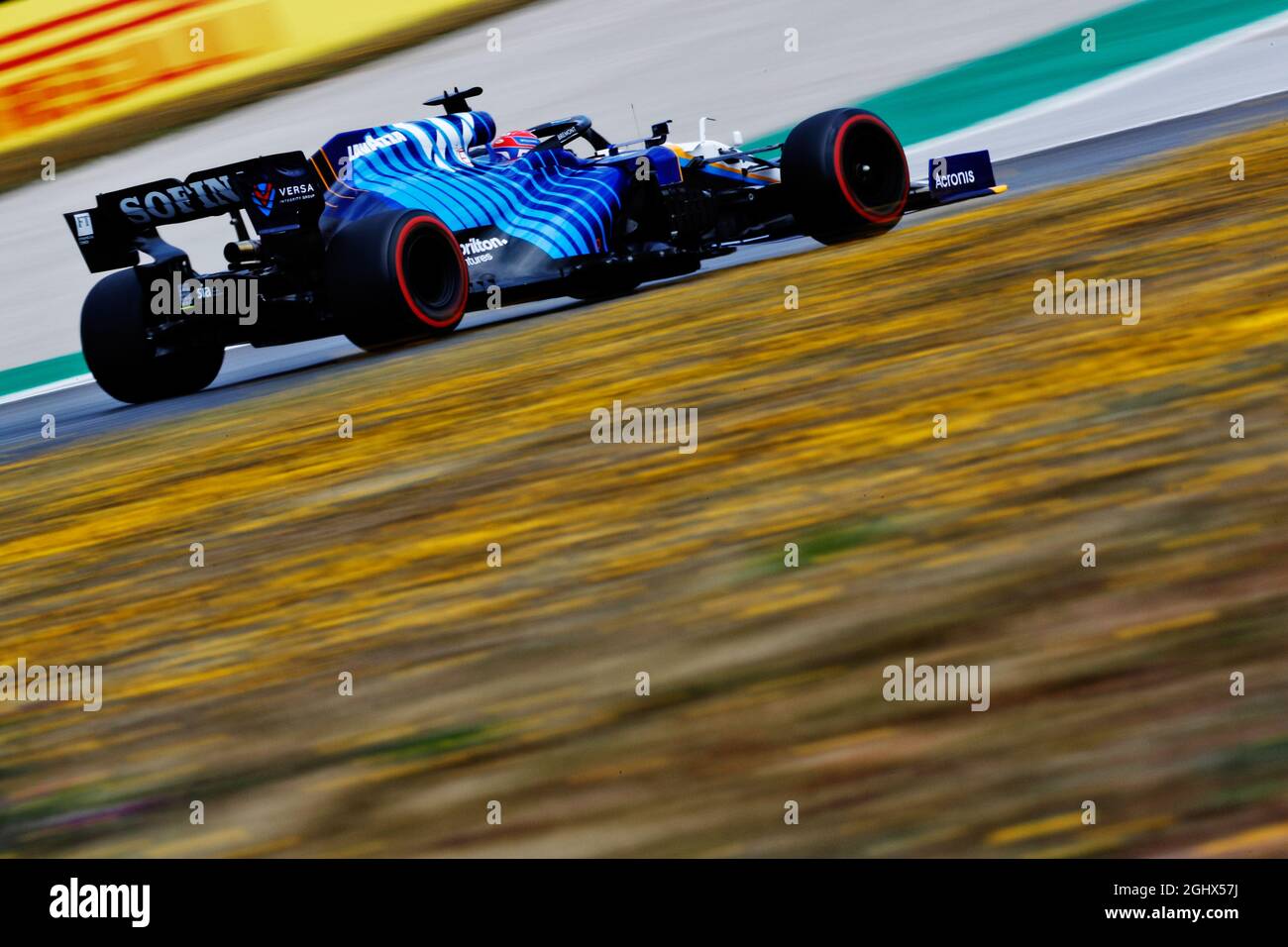 George Russell (GBR) Williams Racing FW43B.  01.05.2021. Formula 1 World Championship, Rd 3, Portuguese Grand Prix, Portimao, Portugal, Qualifying Day.  Photo credit should read: XPB/Press Association Images. Stock Photo
