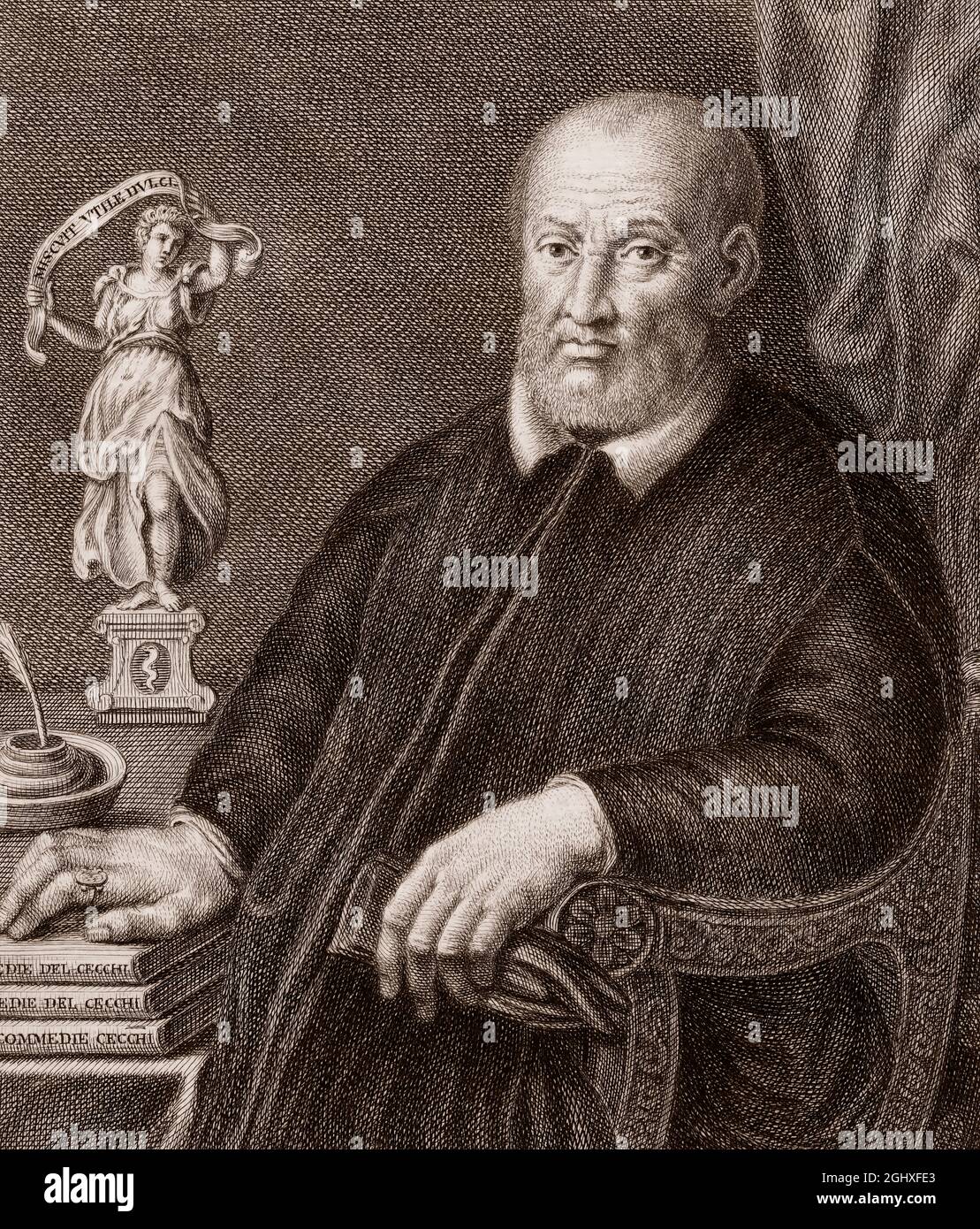 Giovanni Maria Cecchi, 15181587, Italian poet Stock Photo Alamy