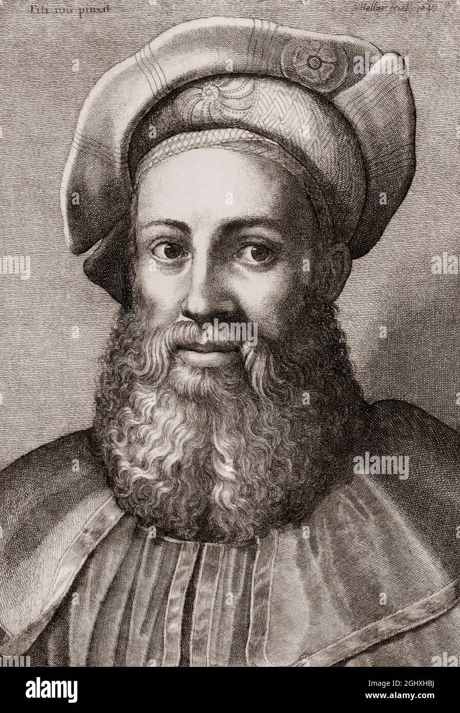 Pietro Aretino, 1492 – 1556, an Italian author Stock Photo