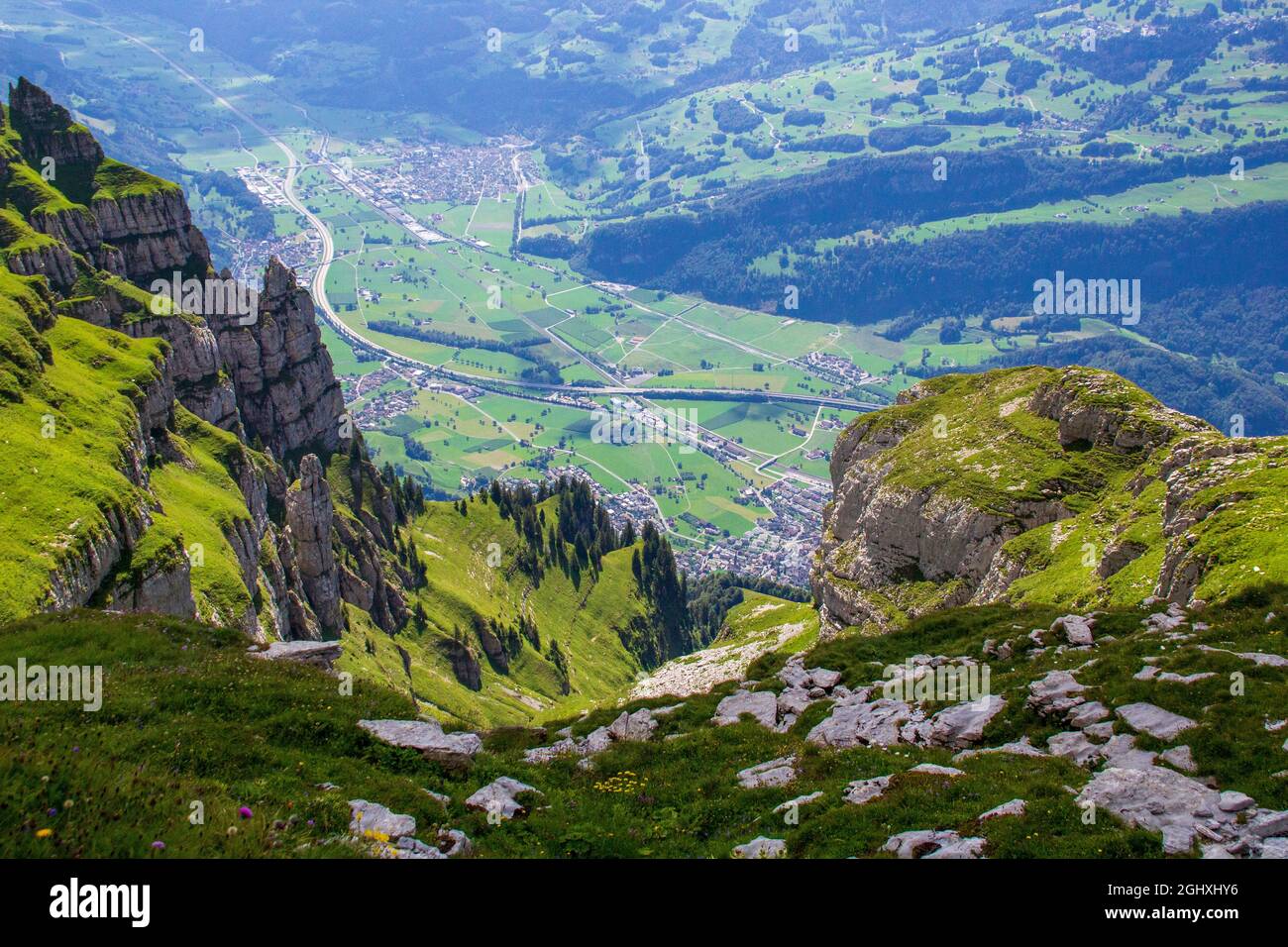 Hiking Trip To The Region Of Toggenburg Stock Photo Alamy