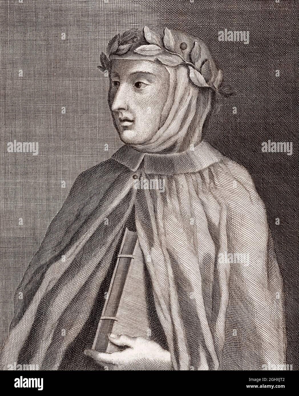 Zanobi da Strada, 1312 – 1361, an Italian translator and scholar Stock Photo
