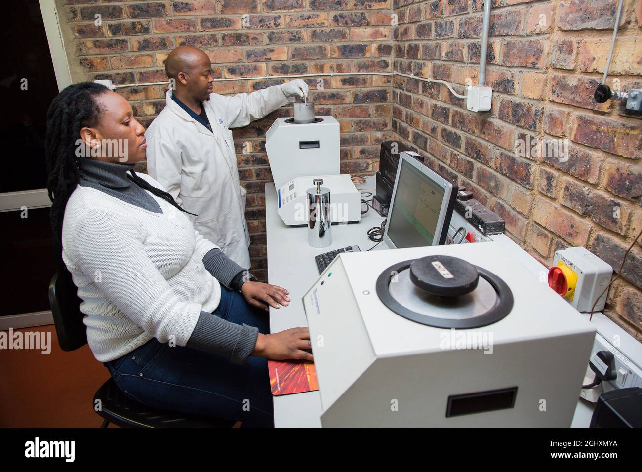 JOHANNESBURG, SOUTH AFRICA Aug 05, 2021 Two geologist working with