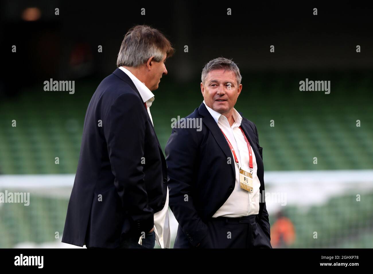 Serbia's manager Dragan Stojkovic before the 2022 FIFA World Cup Qualifying match at Aviva Stadium, Dublin. Picture date: Tuesday September 7, 2021. Stock Photo