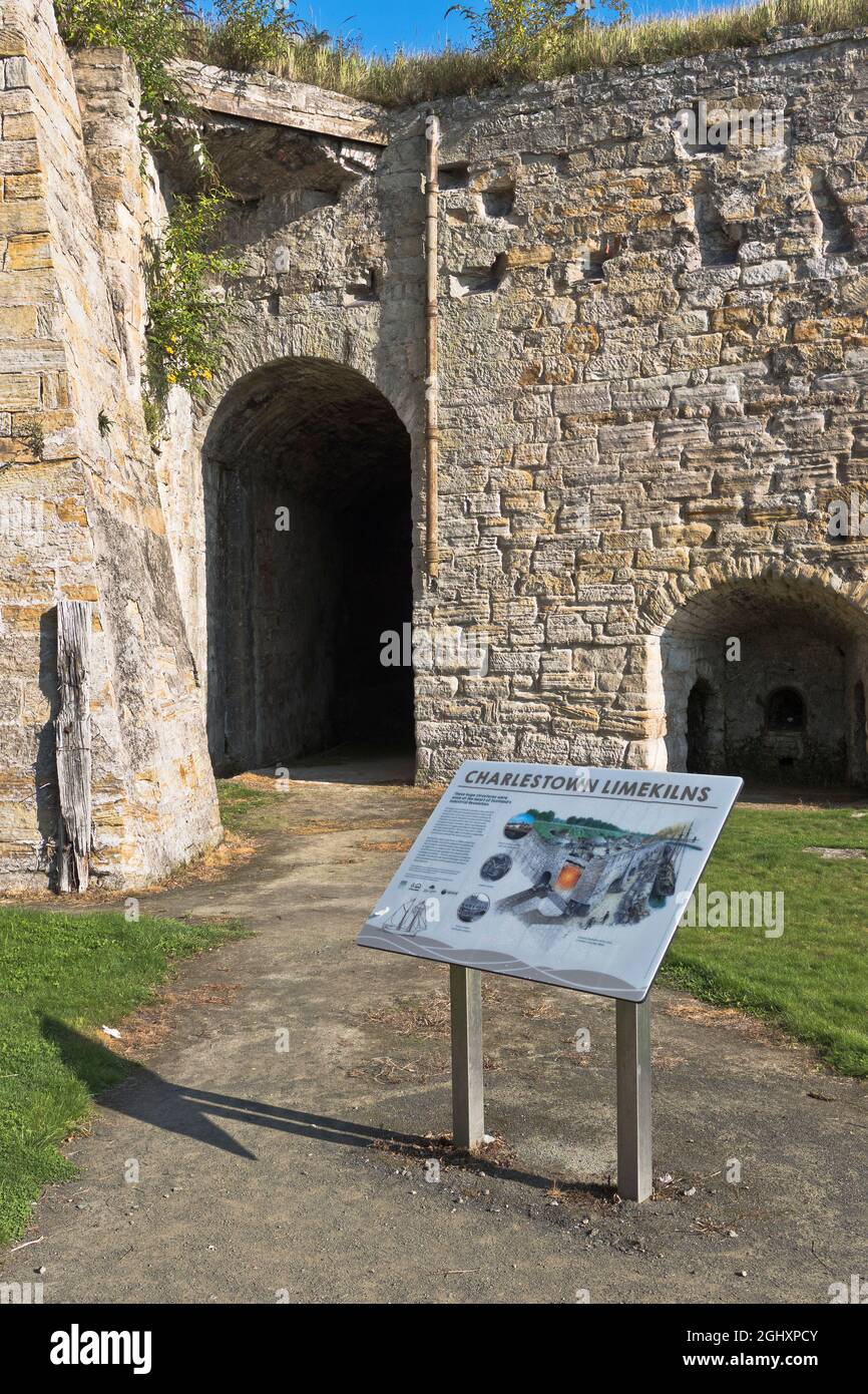 dh Limeworks CHARLESTOWN FIFE Limekiln buildings history lime kiln
