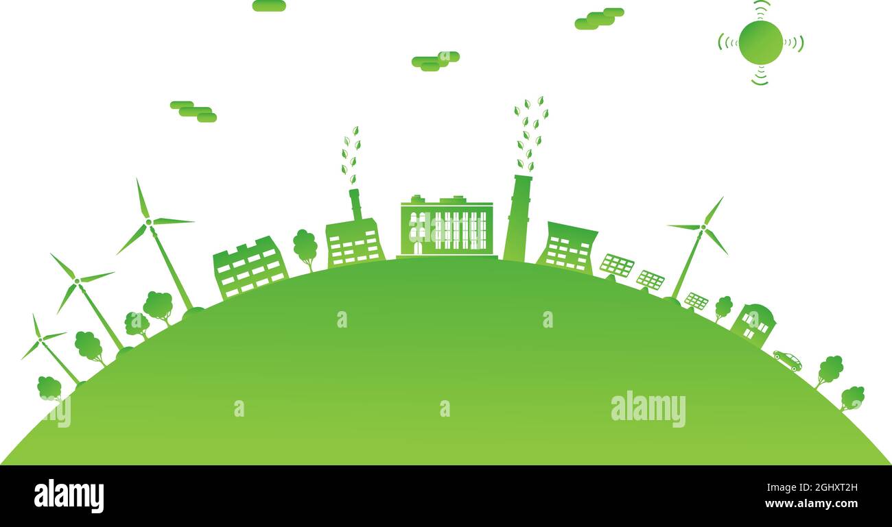 Ecological City And Environment Conservation Green City With Renewable Energy Sources Sustainable Development Concept Save The World Vector Stock Vector Image Art Alamy Ecological City And Environment Conservation Green City With Renewable Energy Sources Sustainable Development Concept Save The World Vector Stock Vector Image Art Alamy
