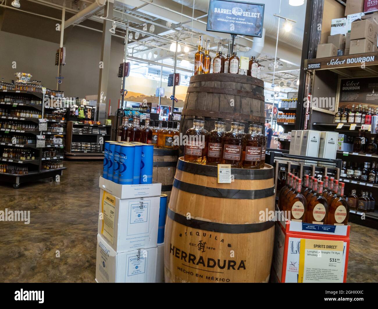 Bellevue, WA USA circa August 2021 View of a Redemption Bourbon