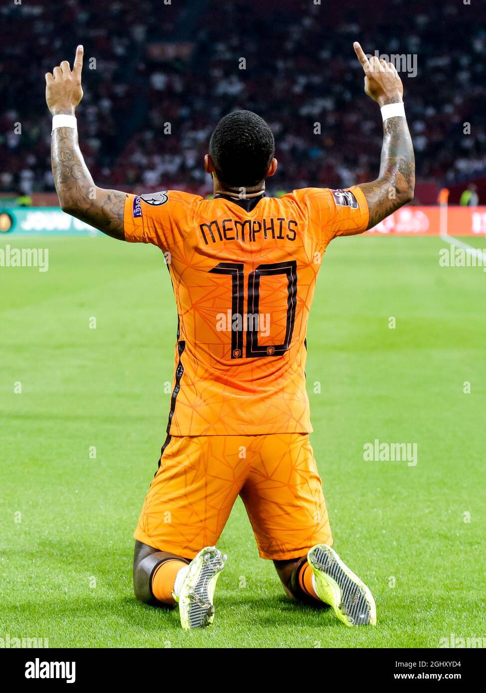 Memphis Depay (Netherlands)during the UEFA Nations League 2020-2021 match  between Netherlands 0-1 Italy at Amsterdam Arena on September 07, 2020 in  Amsterdam, Netherlands. Credit: Maurizio Borsari/AFLO/Alamy Live News Stock  Photo - Alamy