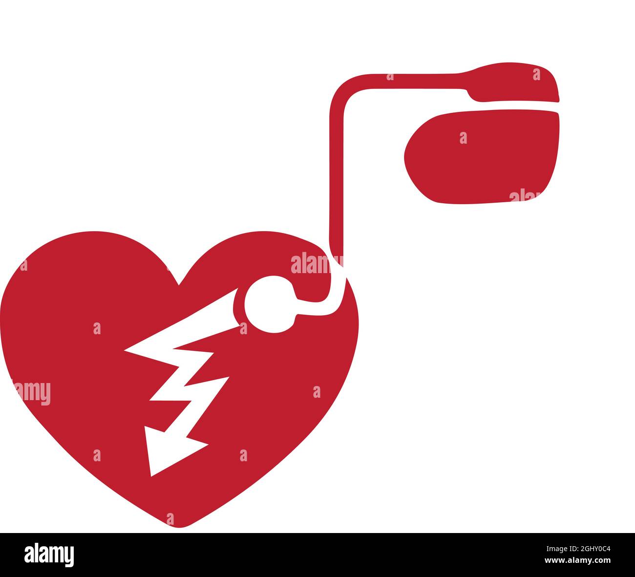 Grafik Defibrillator Herzschrittmacher ICD Stock Vector Image & Art Alamy