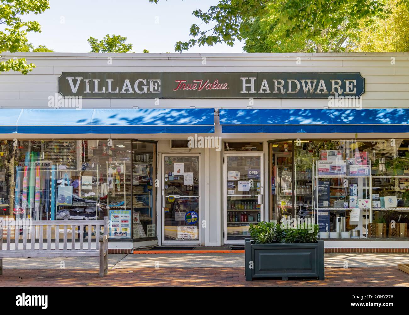 Village True Value Hardware in East Hampton, NY Stock Photo