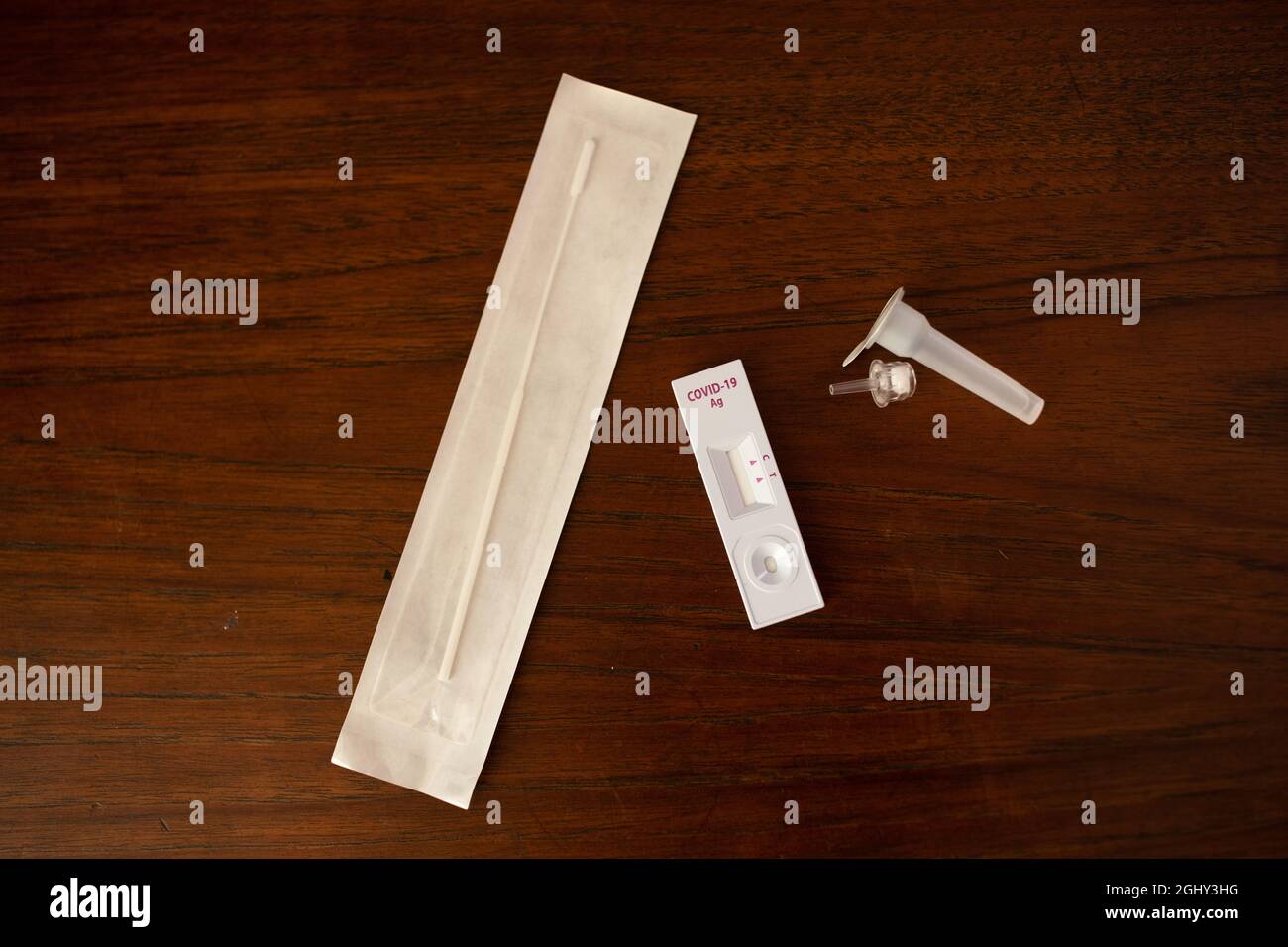 Covid19 Antigen selftest kit Stock Photo Alamy