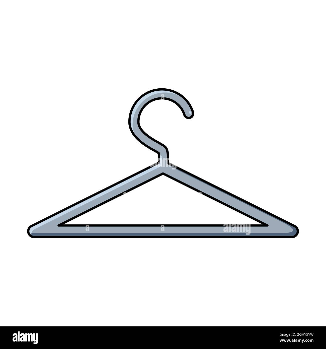 Clothes Hanger Vector Icon Hanger Isolated Vector Illustration On