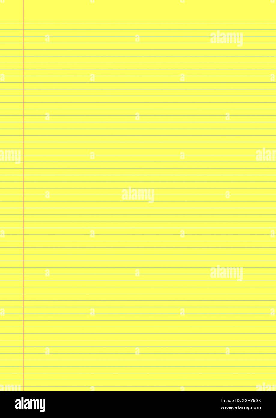 Ready yellow loose leaf ruled paper grid for printing out, when you just can't find any looseleaf rule paper. This solves that. Just leave the size at Stock Photo