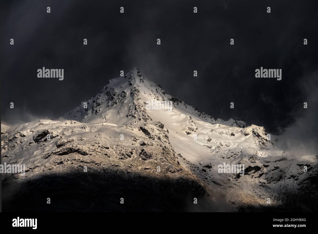 Bold Peak, Humboldt Range, Glenorchy, New Zealand Stock Photo