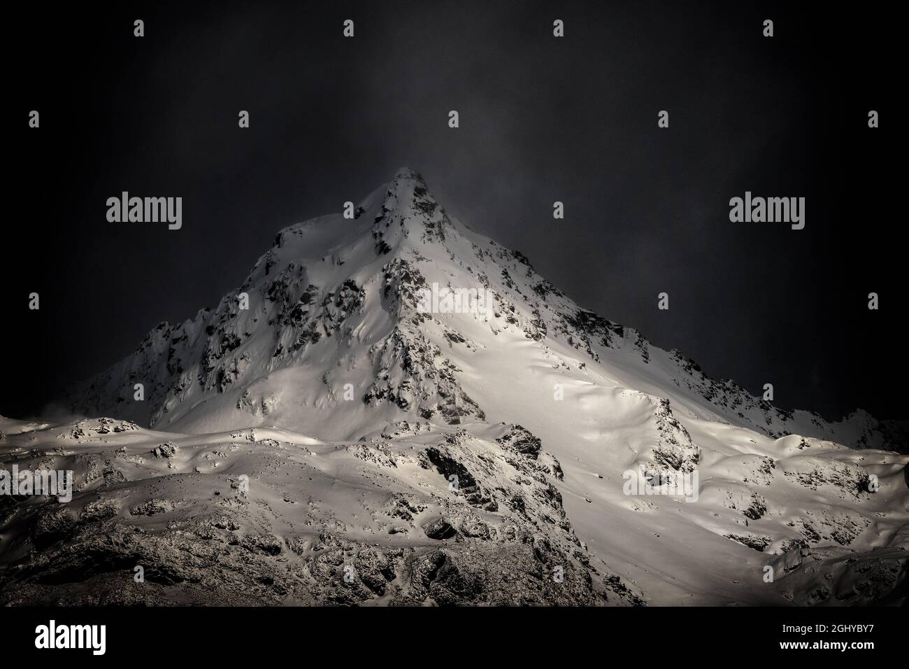 Bold Peak, Humboldt Range, Glenorchy, New Zealand Stock Photo