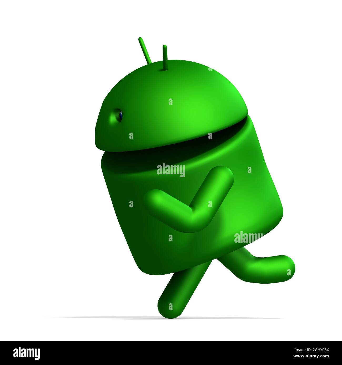 3D-illustration of a cute and funny running cartoon android. isolated rendering object Stock Photo - Alamy 3D-illustration of a cute and funny running cartoon android. isolated rendering object Stock Photo - Alamy