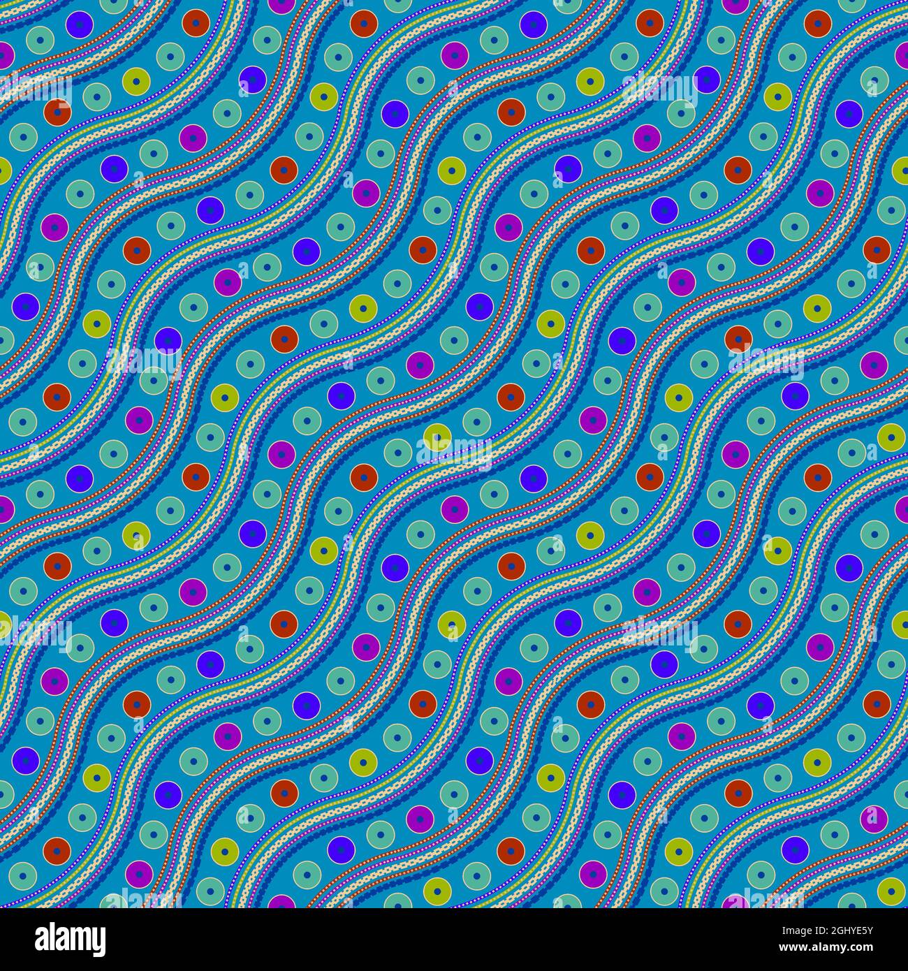 Colorfull Wave Pattern Colorful vintage waves pattern hi-res stock photography and images - Alamy