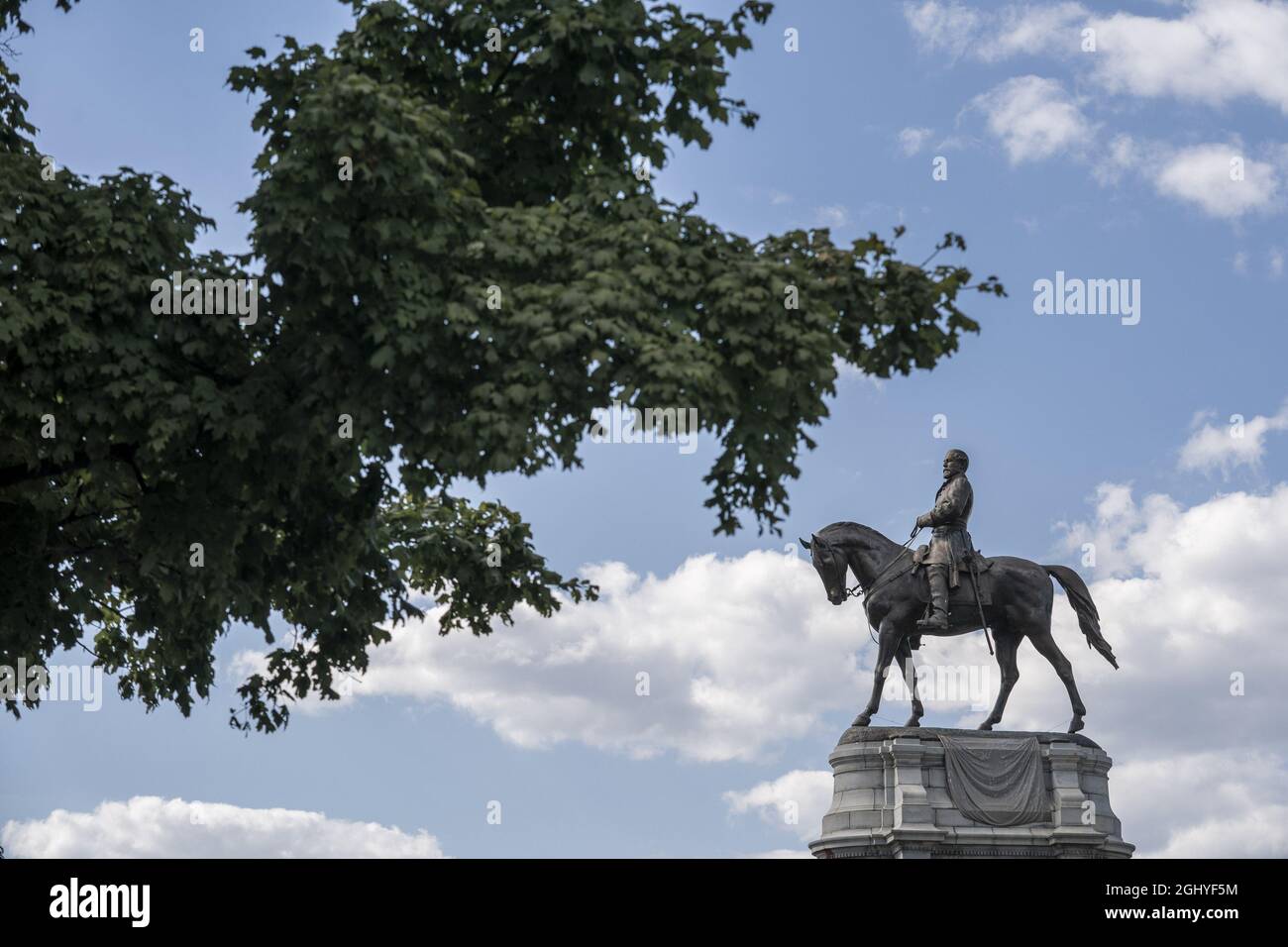 Richmond, United States. 07th Sep, 2021. Robert E. Lee Statue is seen