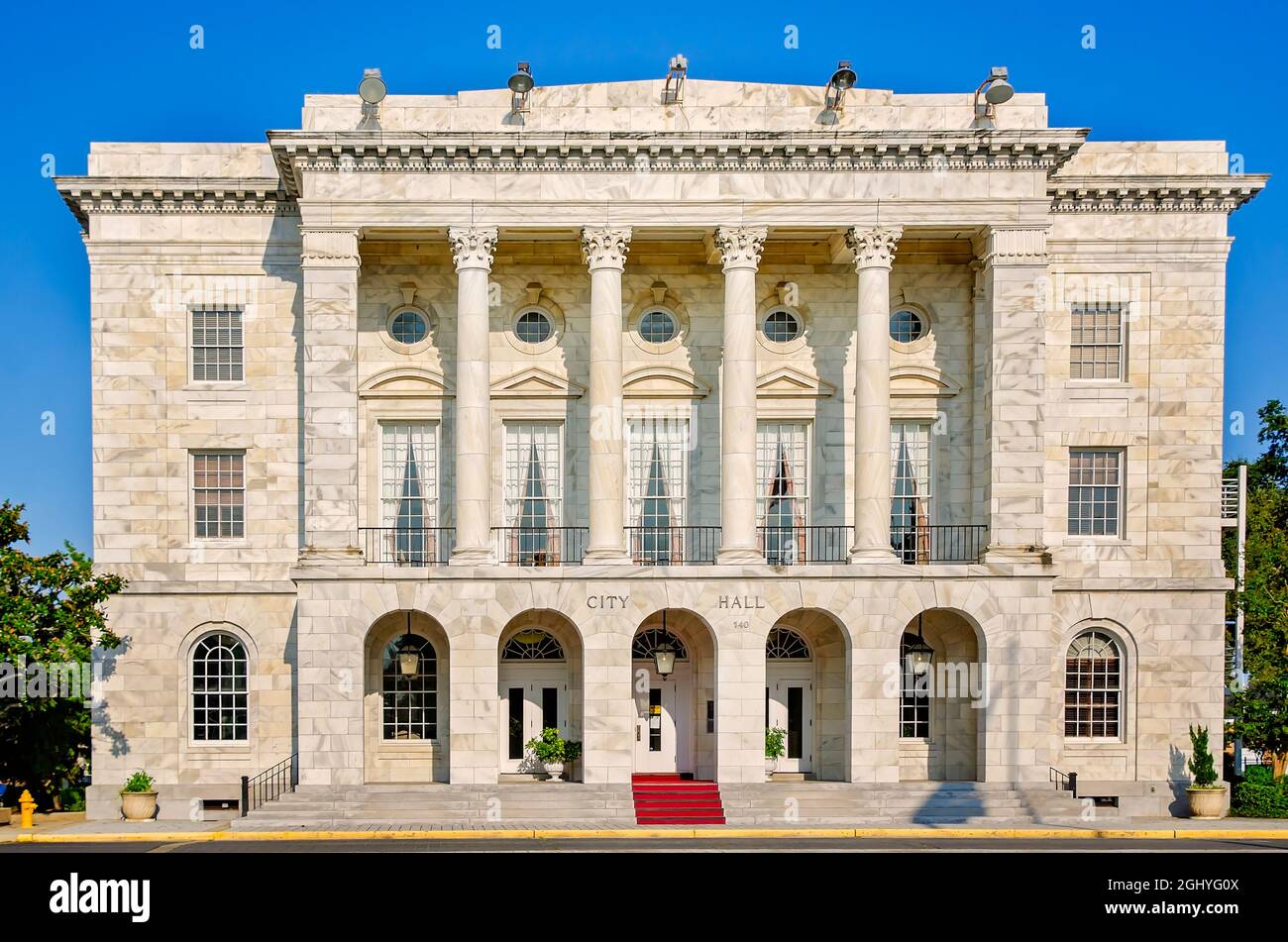 Biloxi City Hall is pictured on Lameuse Street, Sept. 5, 2021, in